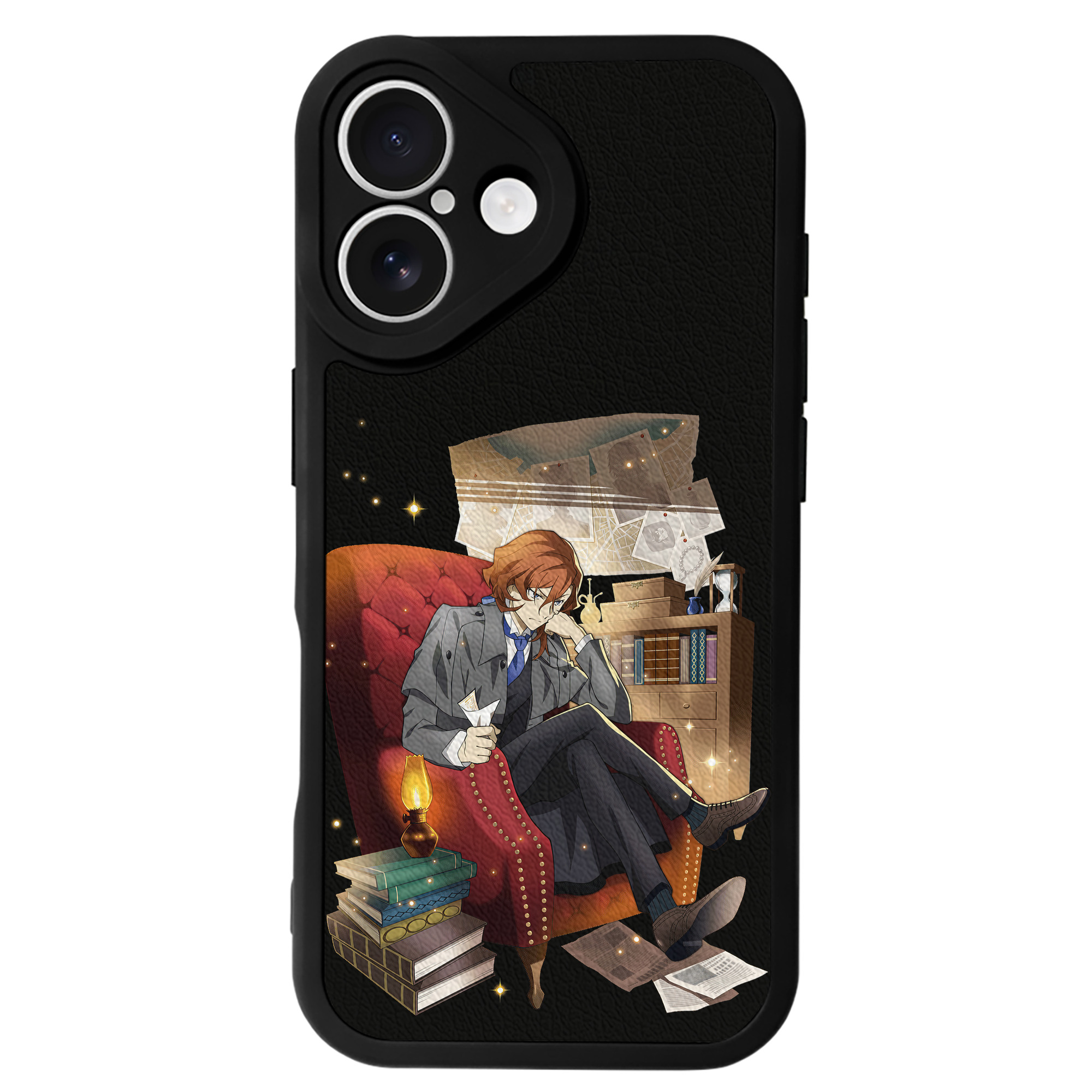 （画像用） 文豪ストレイドッグス Bungo Stray Dogs 【iPhone 16シリーズ対応】シリコンスマホケース（レザー調） 材質：シリコン